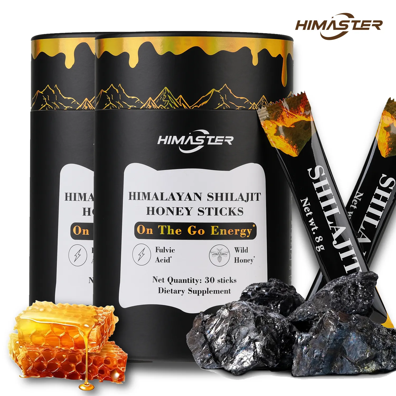Pure Himalayan Shilajit Sticks with Organic Honey - Image 4