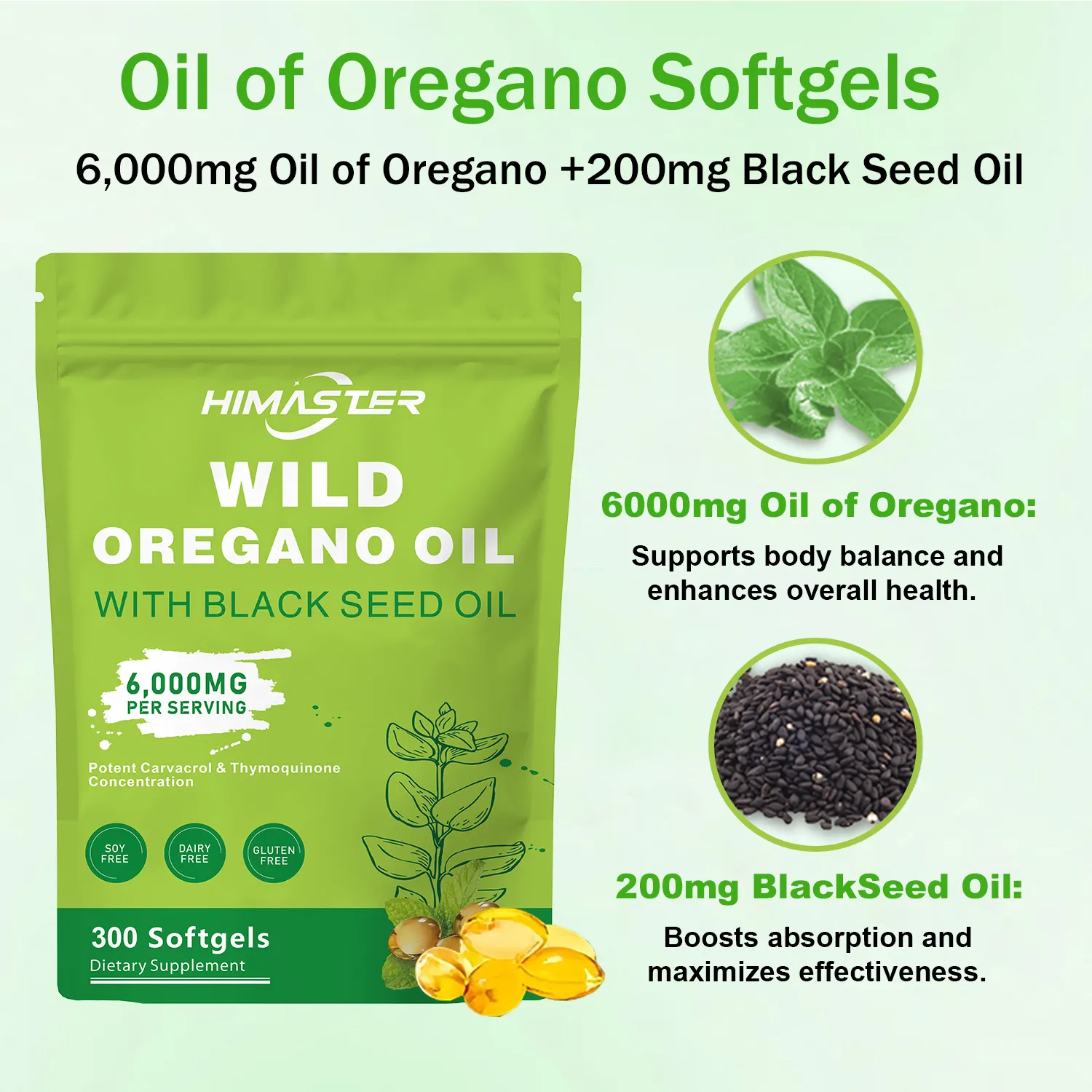 WILD OREGANO OIL 300 Softgels - Image 2