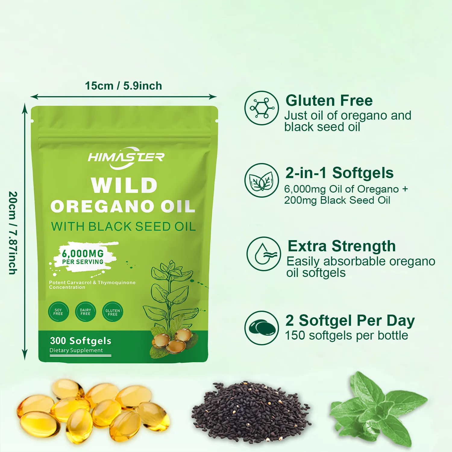 WILD OREGANO OIL 300 Softgels - Image 3