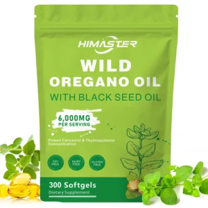 Visual comparison between liquid drops, softgels, and blended oregano oil supplements